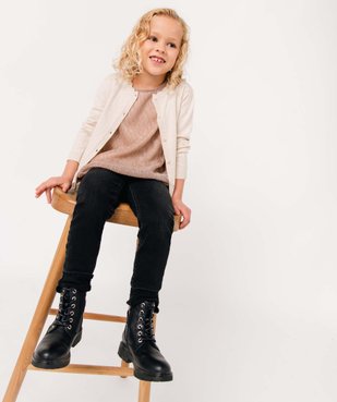 Jean fille coupe Slim taille+large en matière extensible vue6 - GEMO (ENFANT) - GEMO