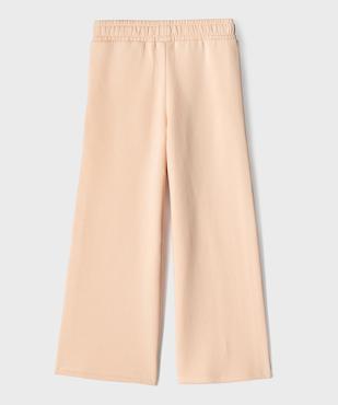 Pantalon de jogging avec bandes contrastantes fille vue4 - GEMO 4G FILLE - GEMO
