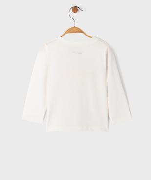 Tee-shirt manches longues imprimé bébé fille vue3 - GEMO 4G BEBE - GEMO