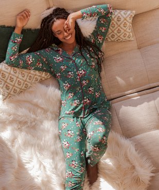 Pyjama femme spécial Noël avec motifs Minnie - Disney vue1 - DISNEY DTR - GEMO
