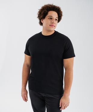 Tee-shirt manches courtes col rond en coton homme vue5 - GEMO 4G HOMME - GEMO