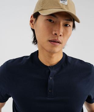 Tee-shirt manches courtes col tunisien homme vue2 - GEMO 4G HOMME - GEMO