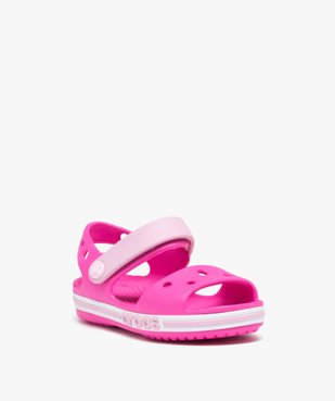 Sandales fille souples pour la plage avec bande à scratch - Crocs vue2 - CROCS - GEMO