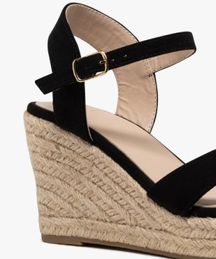 Sandales femme à talon compensé et brides unies vue12 - VALENTINA BALDA - GEMO