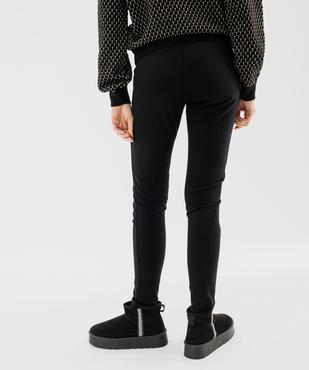 Pantalon en maille ajusté à taille élastiquée femme vue3 - GEMO(FEMME PAP) - GEMO