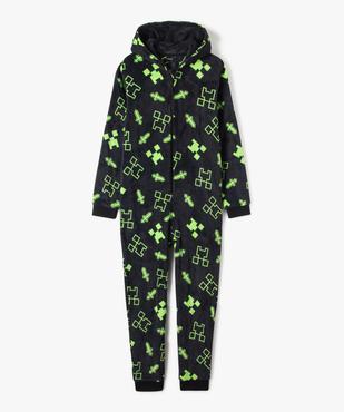 Combinaison pyjama imprimée à capuche garçon - Minecraft vue1 - MINECRAFT - GEMO