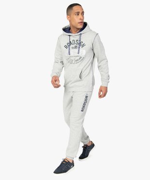Pantalon de jogging homme en maille imprimée - Roadsign vue5 - ROADSIGN - GEMO