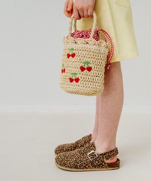 Sac à main en paille de papier fille vue2 - GEMO (ACCESS) - GEMO