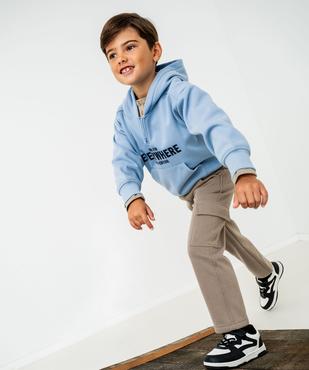 Sweat à capuche chaud avec doublure velours garçon vue5 - GEMO (ENFANT) - GEMO