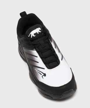 Baskets bicolore à lacets homme - Airness vue5 - AIRNESS - GEMO