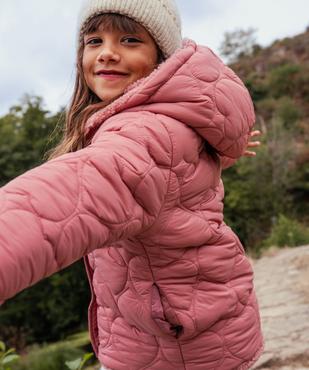 Manteau à capuche réversible fille vue1 - GEMO (ENFANT) - GEMO