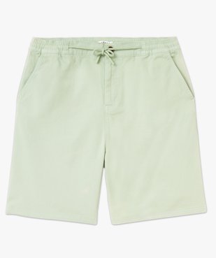 Bermuda chino en coton stretch et taille élastiquée homme vue4 - GEMO (HOMME) - GEMO