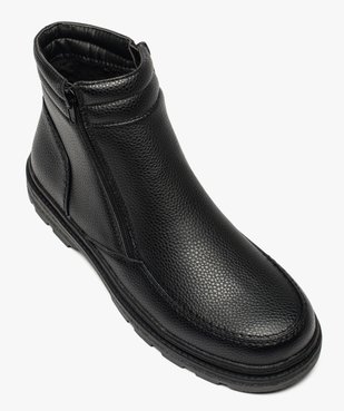 Boots homme double zip gamme confort vue5 - GEMO (CONFORT) - GEMO