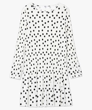 Robe femme en maille plissée à motifs vue4 - GEMO(FEMME PAP) - GEMO