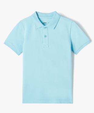 Polo à manches courtes uni garçon vue1 - GEMO (ENFANT) - GEMO