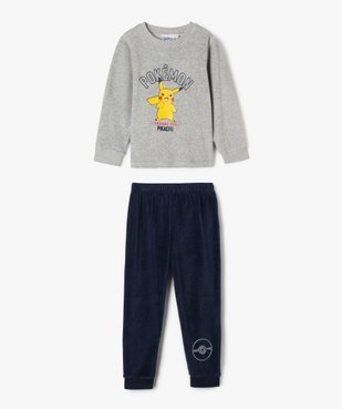 Pyjama en velours avec motifs Pikachu fille - Pokemon vue1 - POKEMON - GEMO