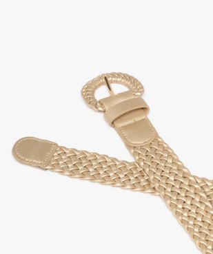 Ceinture tressée effet métallisé femme vue3 - GEMO (ACCESS) - GEMO