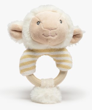 Hochet mouton avec anneau en bois - Keel Toys vue1 - AUTRES MARQUES - GEMO