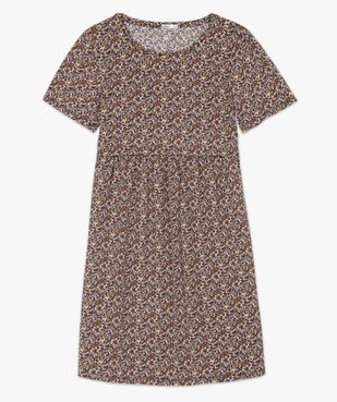 Robe de grossesse et d'allaitement en maille imprimée vue4 - GEMO (MATER) - GEMO