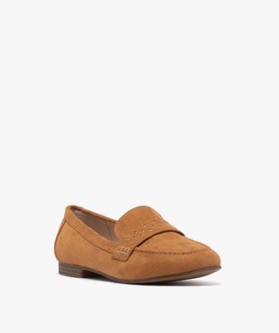 Mocassins légers en suédine femme vue3 - VALENTINA BALDANO GEMO FORGOOD - GEMO