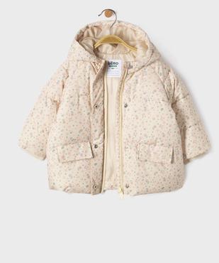 Doudoune à capuche bébé fille vue2 - GEMO(BEBE DEBT) - GEMO