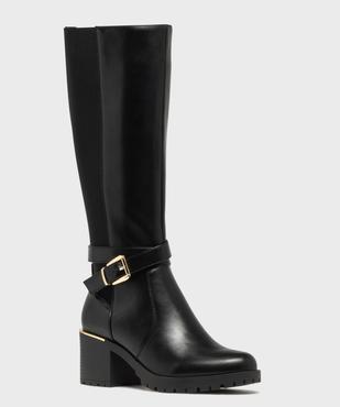 Bottes avec élastique sur la tige et brides cheville femme - Valentina Baldano vue9 - GEMO(URBAIN) - GEMO