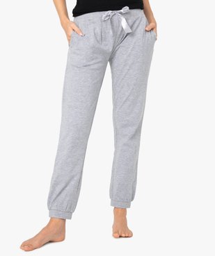 Pantalon de pyjama femme avec bas resserrés vue1 - GEMO(HOMWR FEM) - GEMO