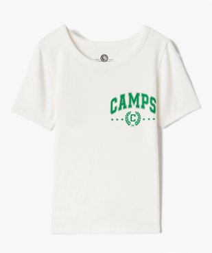Tee-shirt fille avec inscription - Camps United vue1 - CAMPS UNITED - GEMO