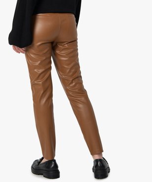 Pantalon femme en synthétique imitation cuir vue3 - GEMO(FEMME PAP) - GEMO