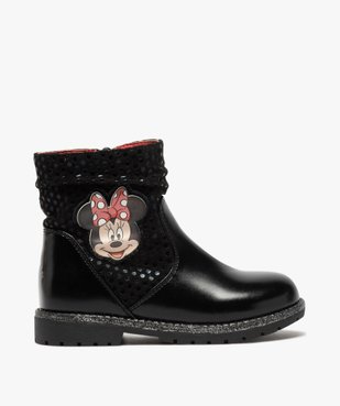Boots fille à semelle crantée et finitions pailletées - Minnie vue2 - MINNIE - GEMO