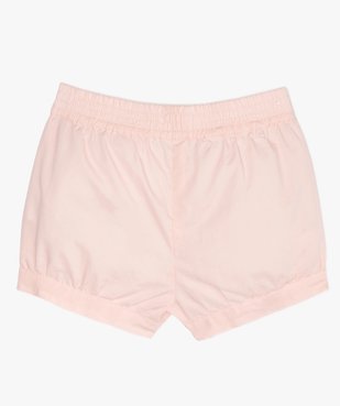 Short bébé fille bloomer à taille élastiquée vue3 - GEMO(BEBE DEBT) - GEMO