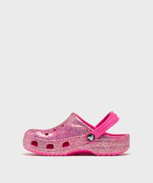 Sabots souples pailletés dessus perforé fille - Crocs vue3 - CROCS - GEMO