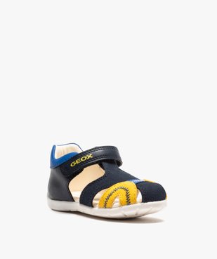 Sandales bébé garçon multicolores doublées cuir - Geox vue2 - GEOX - GEMO