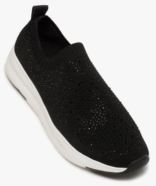 Baskets femme sans lacets à strass vue5 - GEMO (SPORTSWR) - GEMO
