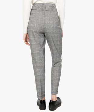Pantalon femme Prince de Galles à taille haute vue3 - Nikesneakers(FEMME PAP) - Nikesneakers