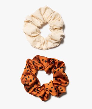 Chouchou femme imprimé pois (lot de 2) vue1 - GEMO (ACCESS) - GEMO