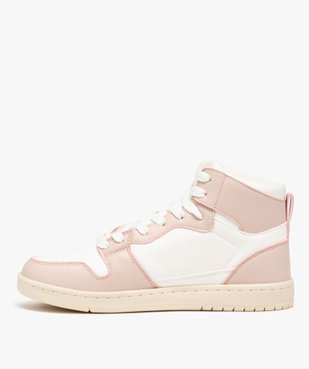 Baskets mid bicolores femme vue3 - GEMO 4G FEMME - GEMO