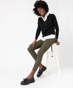 Pantalon coupe Slim taille normale femme vue5 - GEMO(FEMME PAP) - GEMO