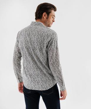 Chemise à motifs fleuris coupe regular homme vue3 - GEMO (HOMME) - GEMO