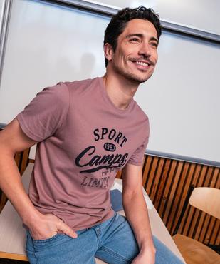 Tee-shirt manches courtes imprimé en relief homme - Camps United vue4 - CAMPS - GEMO