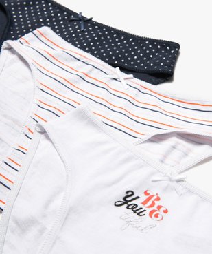 Culottes pailletées fille (lot de 3) vue4 - GEMO 4G FILLE - GEMO