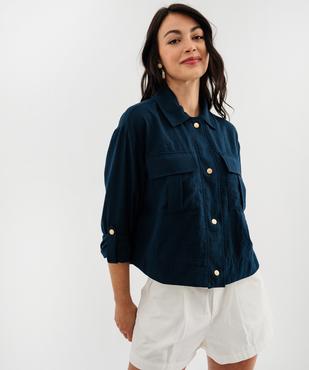 Blouson fluide avec bas ajustable femme - LuluCastagnette vue3 - LULUCASTAGNETTE - GEMO