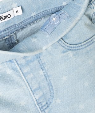 Short fille en jean extensible imprimé vue2 - GEMO (ENFANT) - GEMO