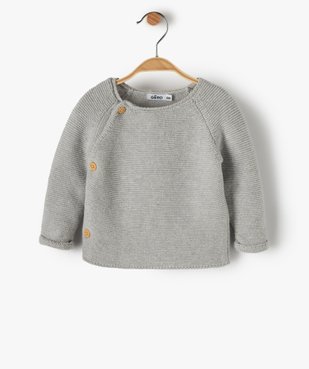 Gilet bébé fille avec fermeture boutons sur le côté vue1 - GEMO(BB COUCHE) - GEMO