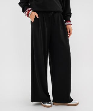 Pantalon de jogging large en modal doux femme vue1 - GEMO 4G FEMME - GEMO