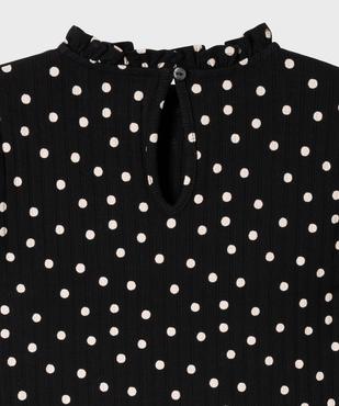 Tee-shirt manches longues imprimé avec col froncé fille vue2 - GEMO 4G FILLE - GEMO