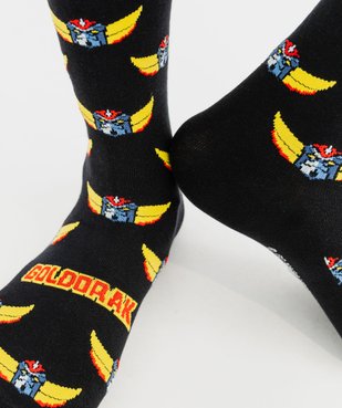Chaussettes motif robot homme dans boite cadeau (lot de 2) - Freegun X Goldorak vue3 - FREEGUN - GEMO