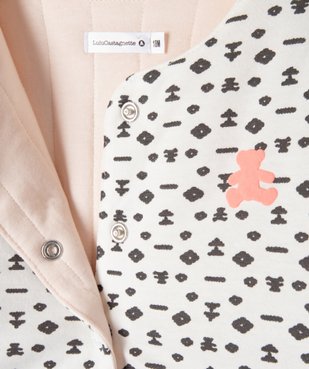 Veste bébé fille molletonnée imprimée - LuluCastagnette vue2 - LULUCASTAGNETTE - GEMO