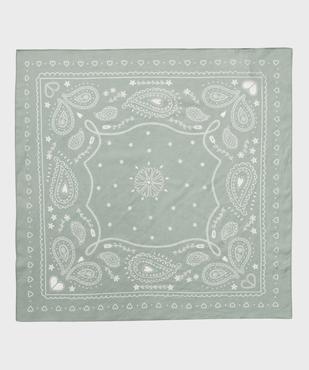 Foulard carré en coton imprimé femme vue1 - GEMO (ACCESS) - GEMO