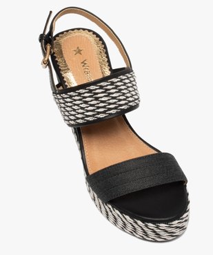 Sandales femme à talon et semelle plateforme dessus larges brides - Wrangler vue5 - WRANGLER - GEMO